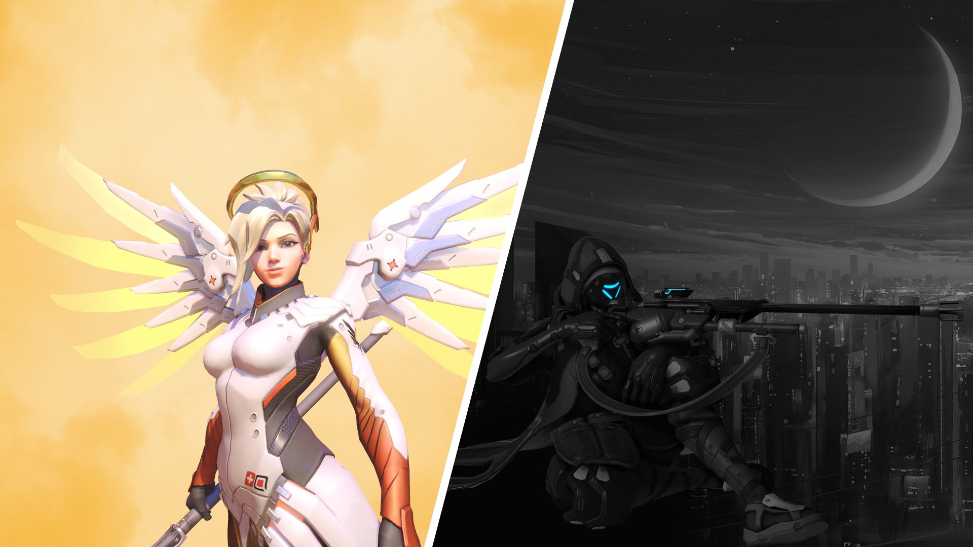 Download Ana (Overwatch) Mercy (Overwatch) Video Game Overwatch 4k Ultra HD Wallpaper by lukas.konsin