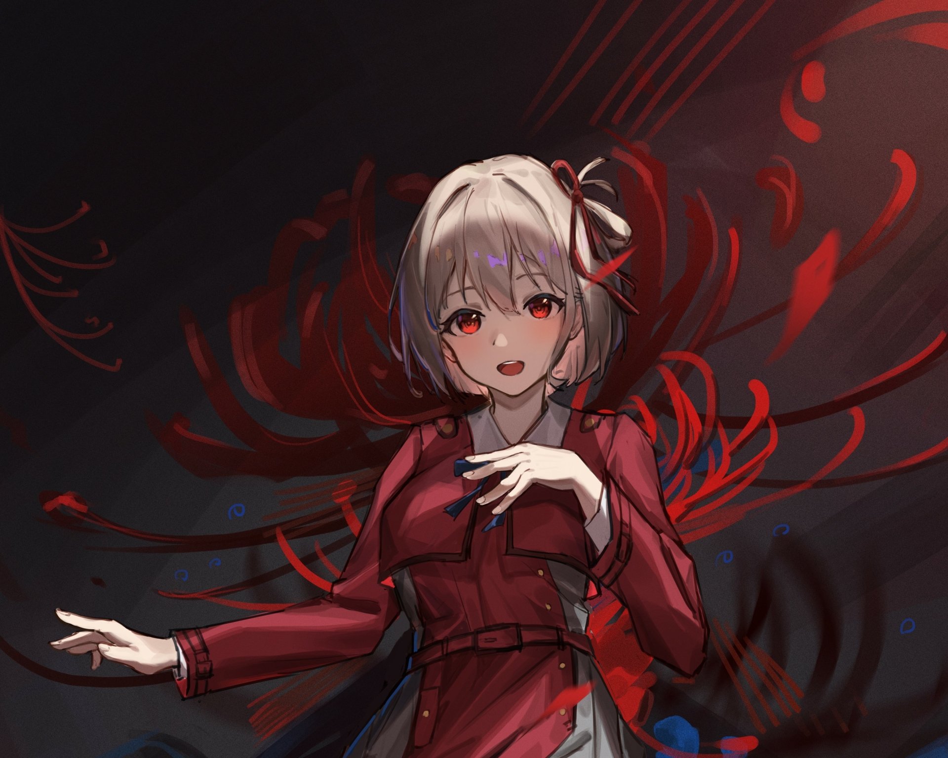 Download Chisato Nishikigi Anime Lycoris Recoil HD Wallpaper by 芙兰剔牙-Flantia