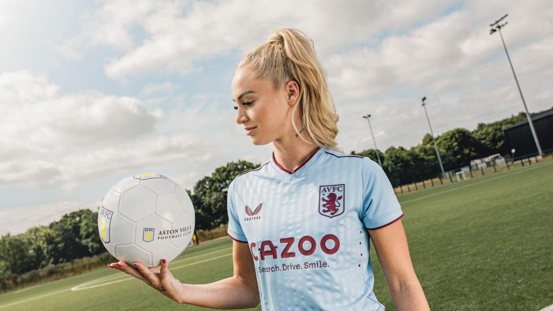 Download Blonde Aston Villa F.C. Soccer Alisha Lehmann Sports HD Wallpaper