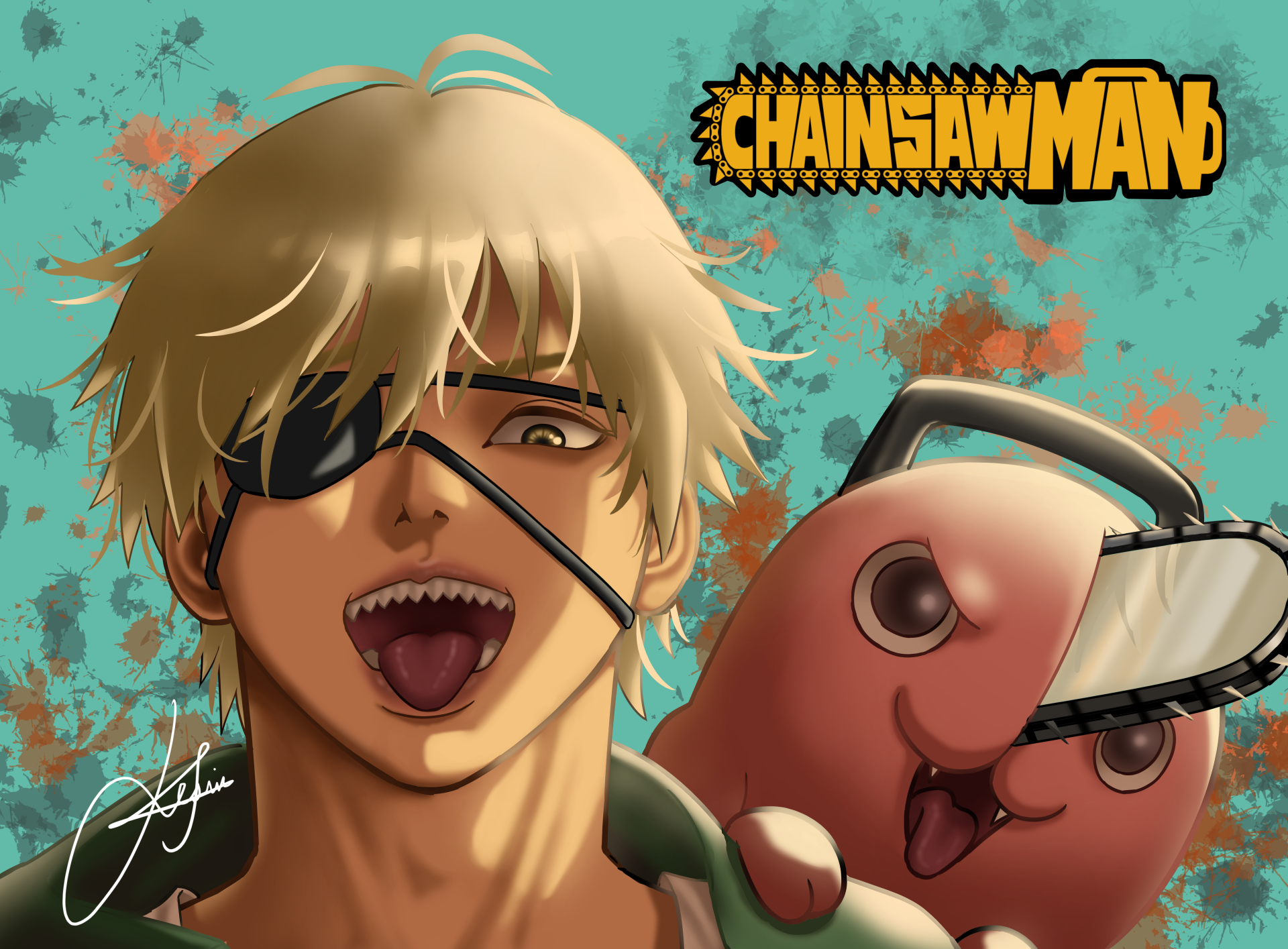 Download Pochita (Chainsaw Man) Denji (Chainsaw Man) Anime Chainsaw Man 4k Ultra HD Wallpaper by Jes senpaii