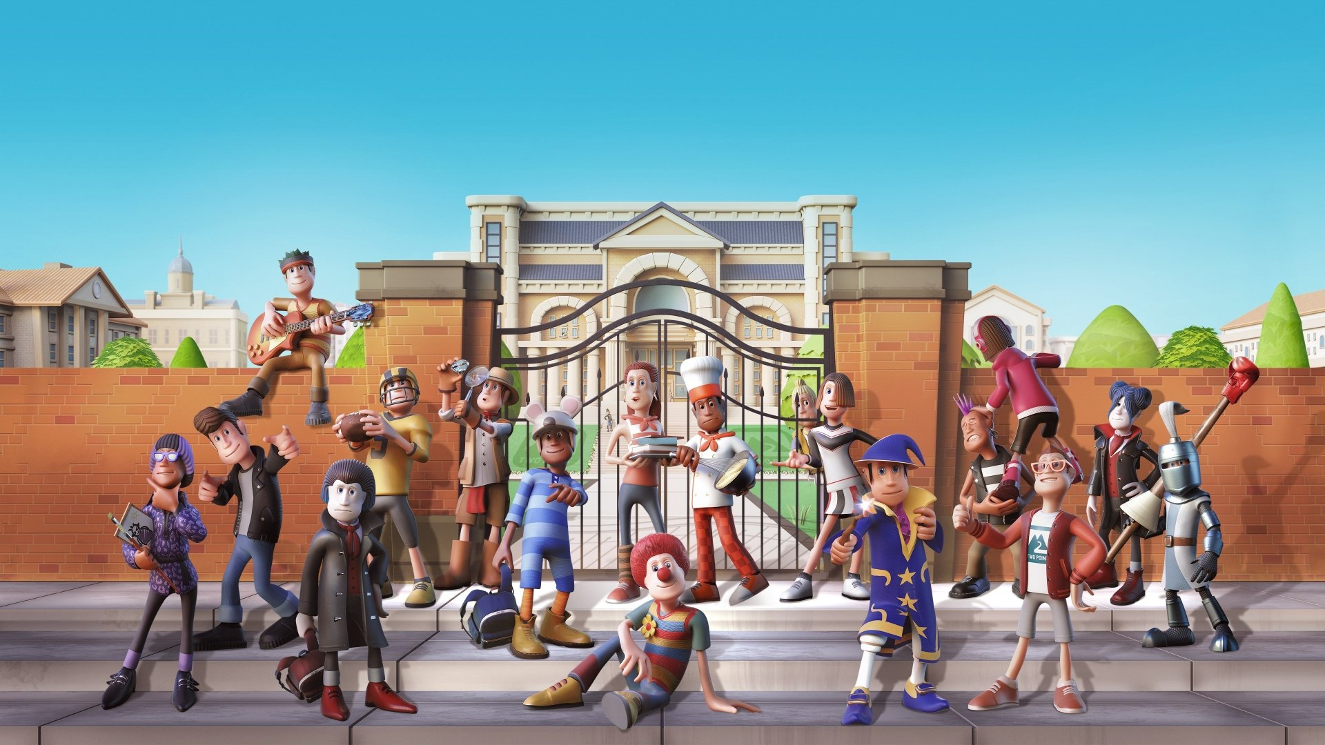 Download Video Game Two Point Campus 4k Ultra HD Wallpaper