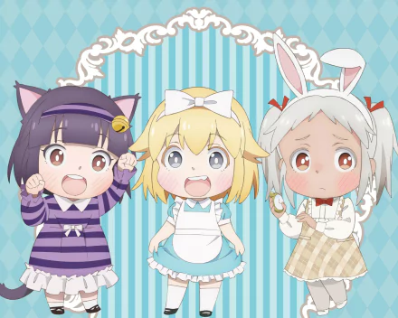 Lily (Miss Shachiku and the Little Baby Ghost) Myako (Miss Shachiku and the Little Baby Ghost) Yuurei-chan (Miss Shachiku and the Little Baby Ghost) Anime Miss Shachiku and the Little Baby Ghost HD Desktop Wallpaper | Background Image