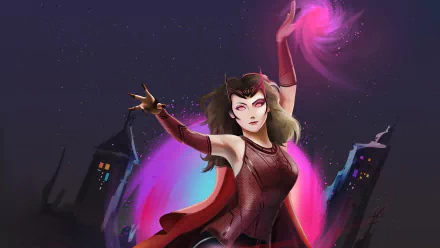 Comic Scarlet Witch HD Desktop Wallpaper | Background Image