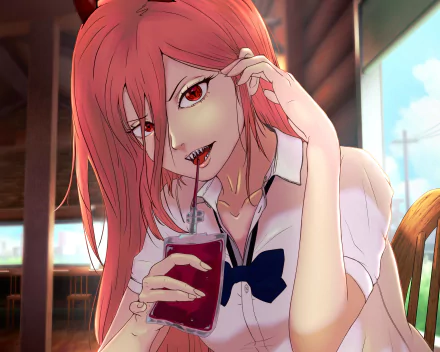 Power (Chainsaw Man) Anime Chainsaw Man HD Desktop Wallpaper | Background Image