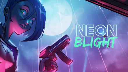 video game Neon Blight HD Desktop Wallpaper | Background Image