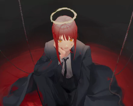 Makima (Chainsaw Man) Anime Chainsaw Man HD Desktop Wallpaper | Background Image