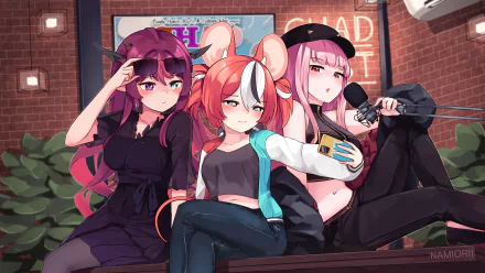 Mori Calliope Hakos Baelz Anime Virtual Youtuber HD Desktop Wallpaper | Background Image