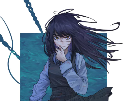 War Devil Asa Mitaka Anime Chainsaw Man HD Desktop Wallpaper | Background Image