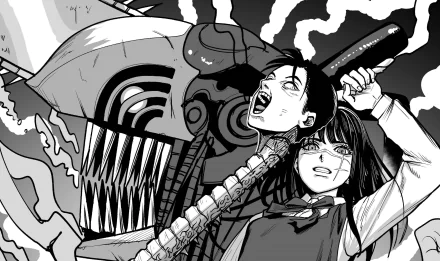 War Devil Asa Mitaka Anime Chainsaw Man HD Desktop Wallpaper | Background Image