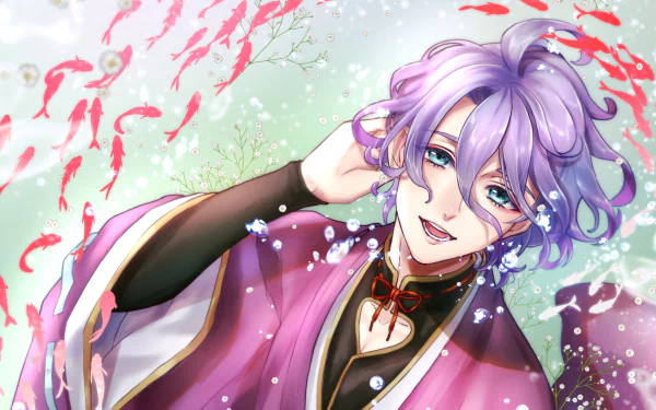 Kasen Kanesada Anime Touken Ranbu HD Desktop Wallpaper | Background Image