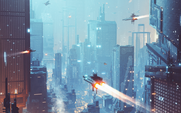 Sci Fi City HD Wallpaper | Background Image