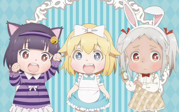 Lily (Miss Shachiku and the Little Baby Ghost) Myako (Miss Shachiku and the Little Baby Ghost) Yuurei-chan (Miss Shachiku and the Little Baby Ghost) Anime Miss Shachiku and the Little Baby Ghost HD Desktop Wallpaper | Background Image