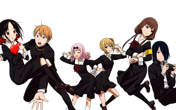 Miyuki Shirogane Ai Hayasaka Kaguya Shinomiya Chika Fujiwara Anime Kaguya-sama: Love is War HD Desktop Wallpaper | Background Image