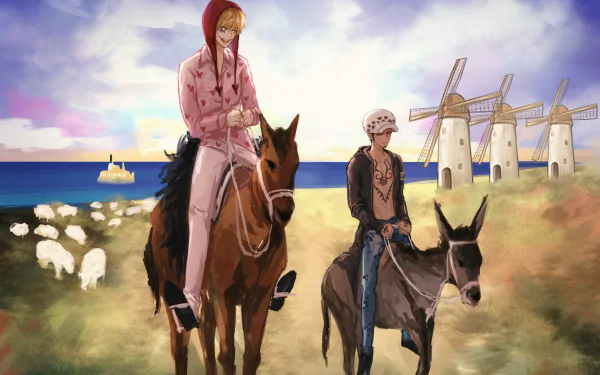Trafalgar Law Donquixote Rosinante (Corazon) Anime One Piece HD Desktop Wallpaper | Background Image