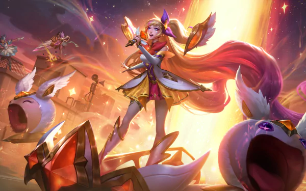 Star Guardians Seraphine (League Of Legends) video game League Of Legends HD Desktop Wallpaper | Background Image