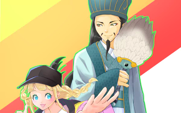 Kongming Zhuge Eiko Tsukimi Anime Ya Boy Kongming! HD Desktop Wallpaper | Background Image