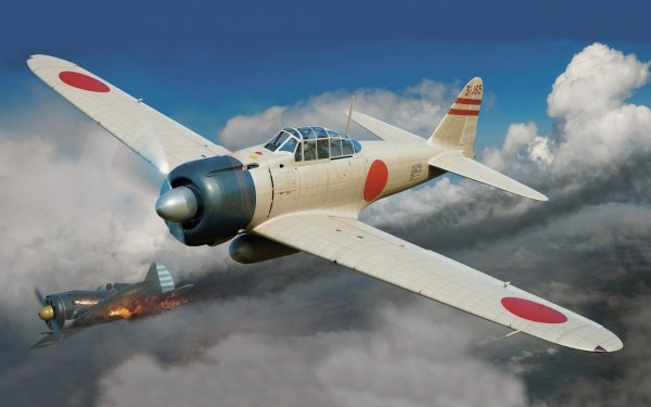 Military Nakajima A6M2-N HD Wallpaper | Background Image