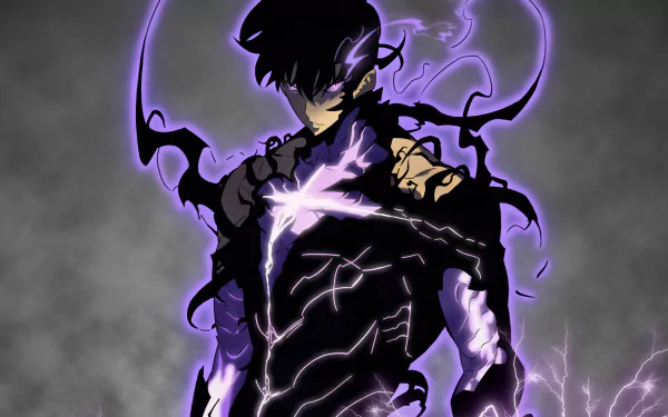 Sung Jin-Woo Anime Solo Leveling manhwa HD Desktop Wallpaper | Background Image
