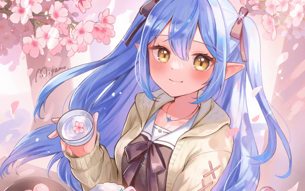 Yukihana Lamy hololive Anime Virtual Youtuber HD Desktop Wallpaper | Background Image