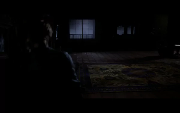  The Quarry : Laura with the Fog outside the big house