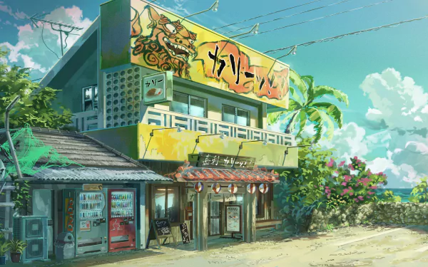 Anime store HD Desktop Wallpaper | Background Image