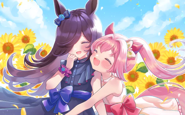 Rice Shower Haru Urara Anime Uma Musume: Pretty Derby HD Desktop Wallpaper | Background Image