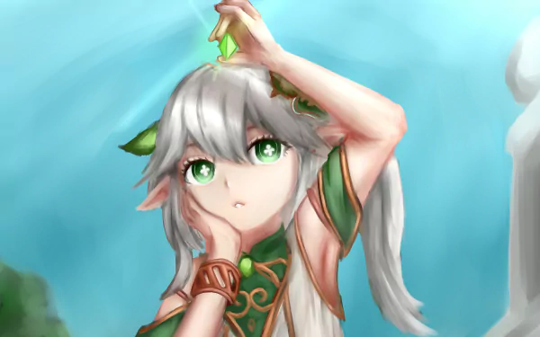 Nahida (Genshin Impact) Lesser Lord Kusanali video game Genshin Impact HD Desktop Wallpaper | Background Image