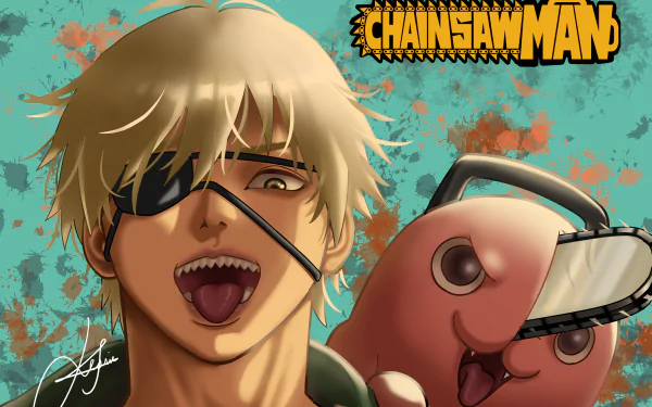 Pochita (Chainsaw Man) Denji (Chainsaw Man) Anime Chainsaw Man HD Desktop Wallpaper | Background Image