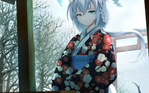 hololive Shirakami Fubuki Anime Virtual Youtuber HD Desktop Wallpaper | Background Image