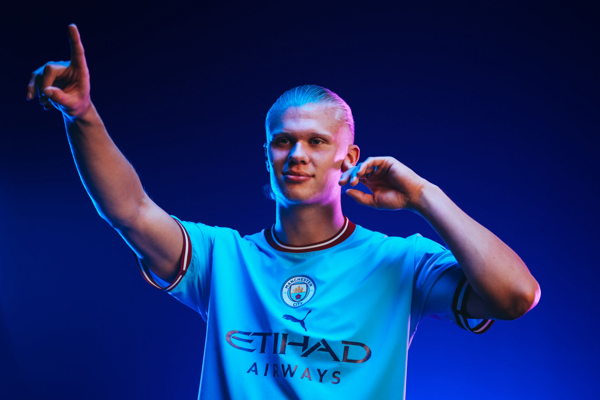 Download Manchester City F.C. Erling Haaland Sports HD Wallpaper