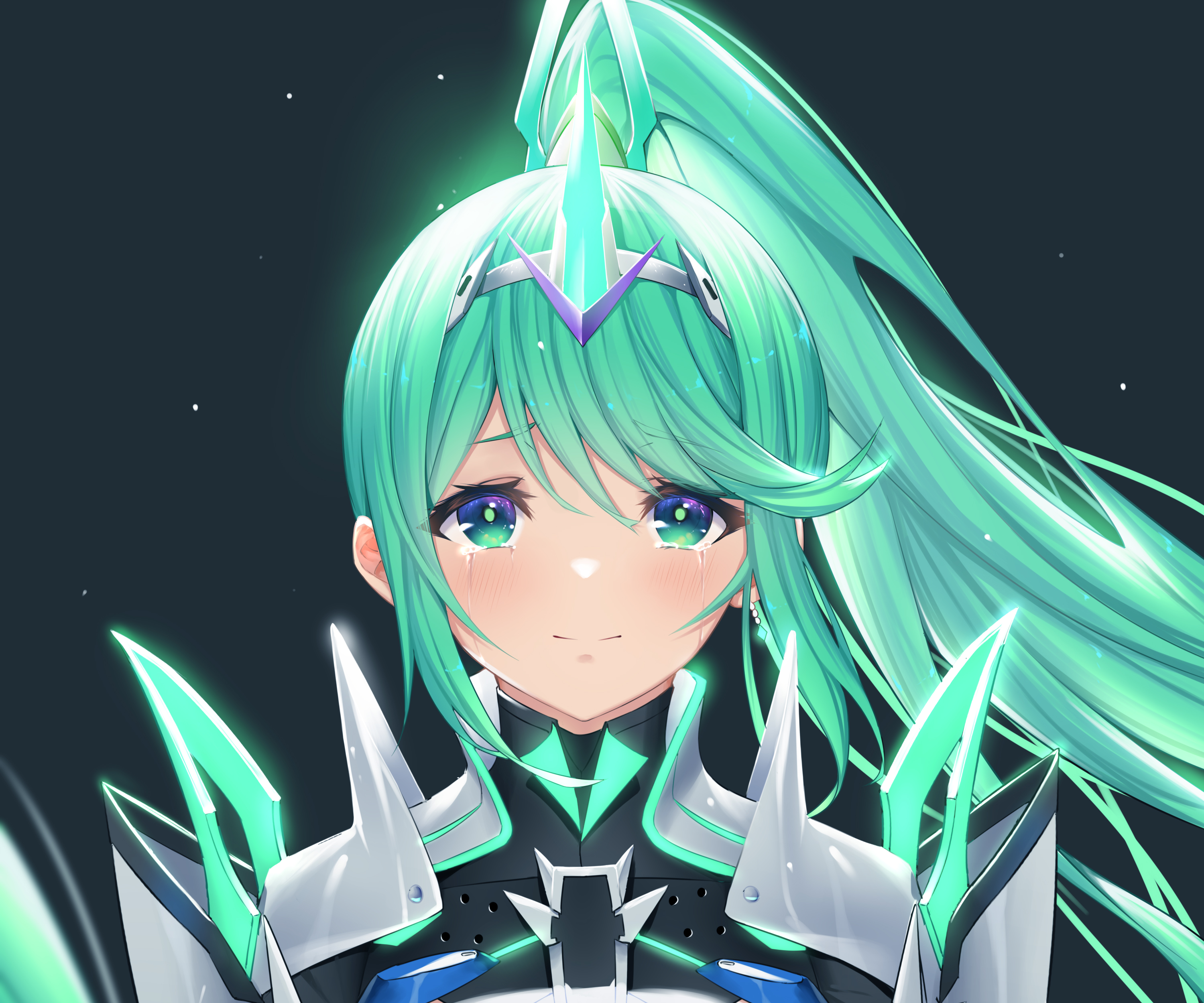 Wallpaper ID 139701  Xenoblade long hair ponytail blue hair blue  eyes turquoise Xenoblade Chronicles 2 free download