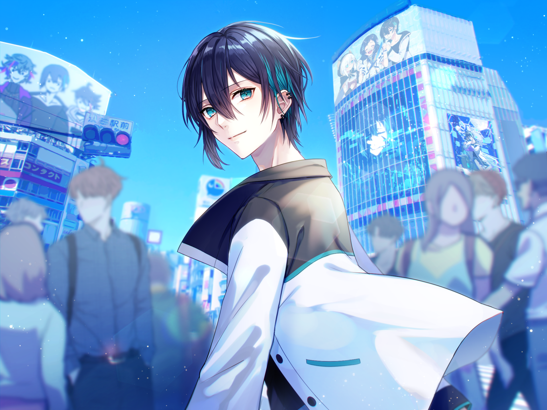 Download Nijisanji Mayuzumi Kai Anime Virtual Youtuber HD Wallpaper