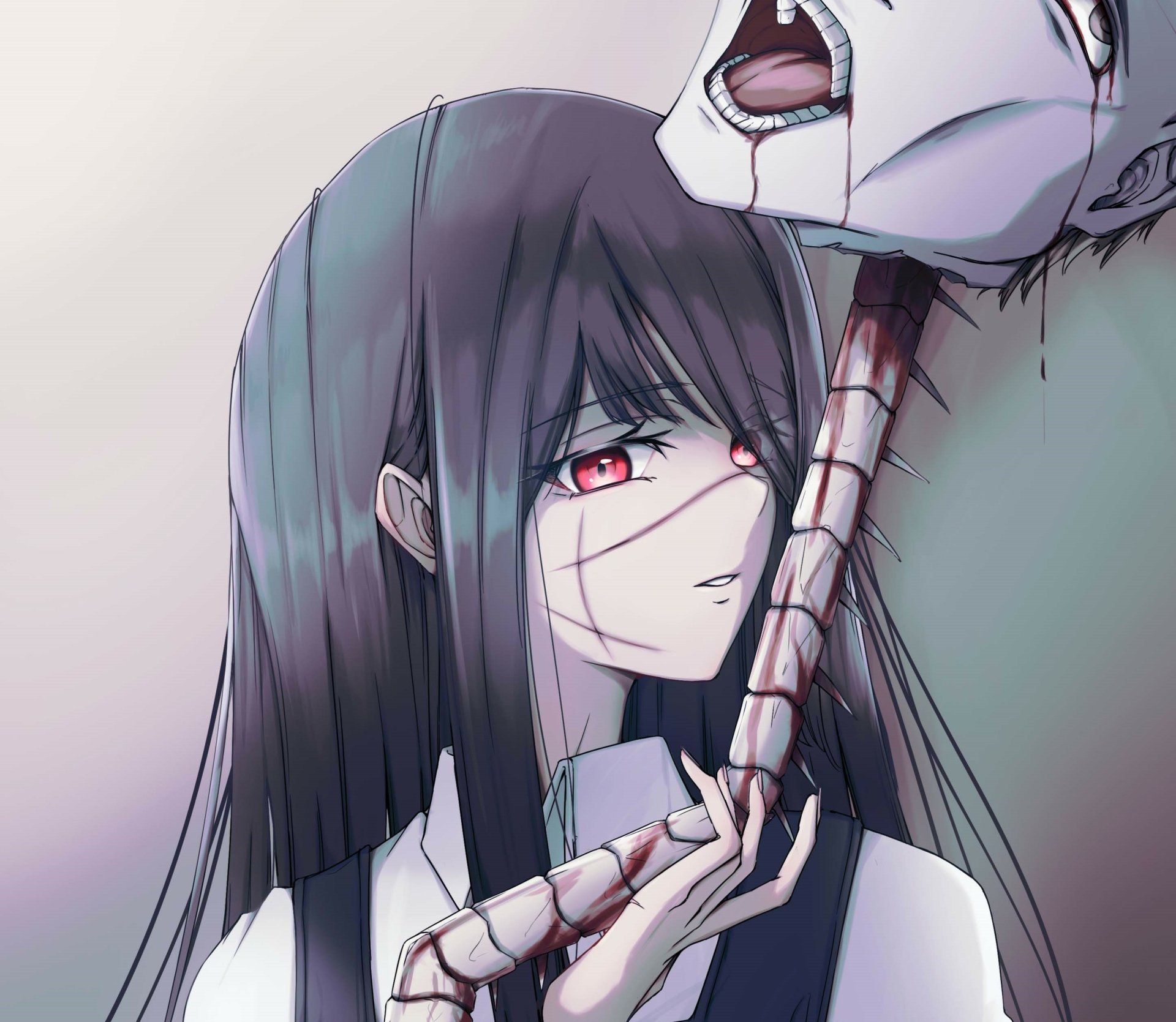 Download War Devil Asa Mitaka Anime Chainsaw Man HD Wallpaper by 浅見　Asami