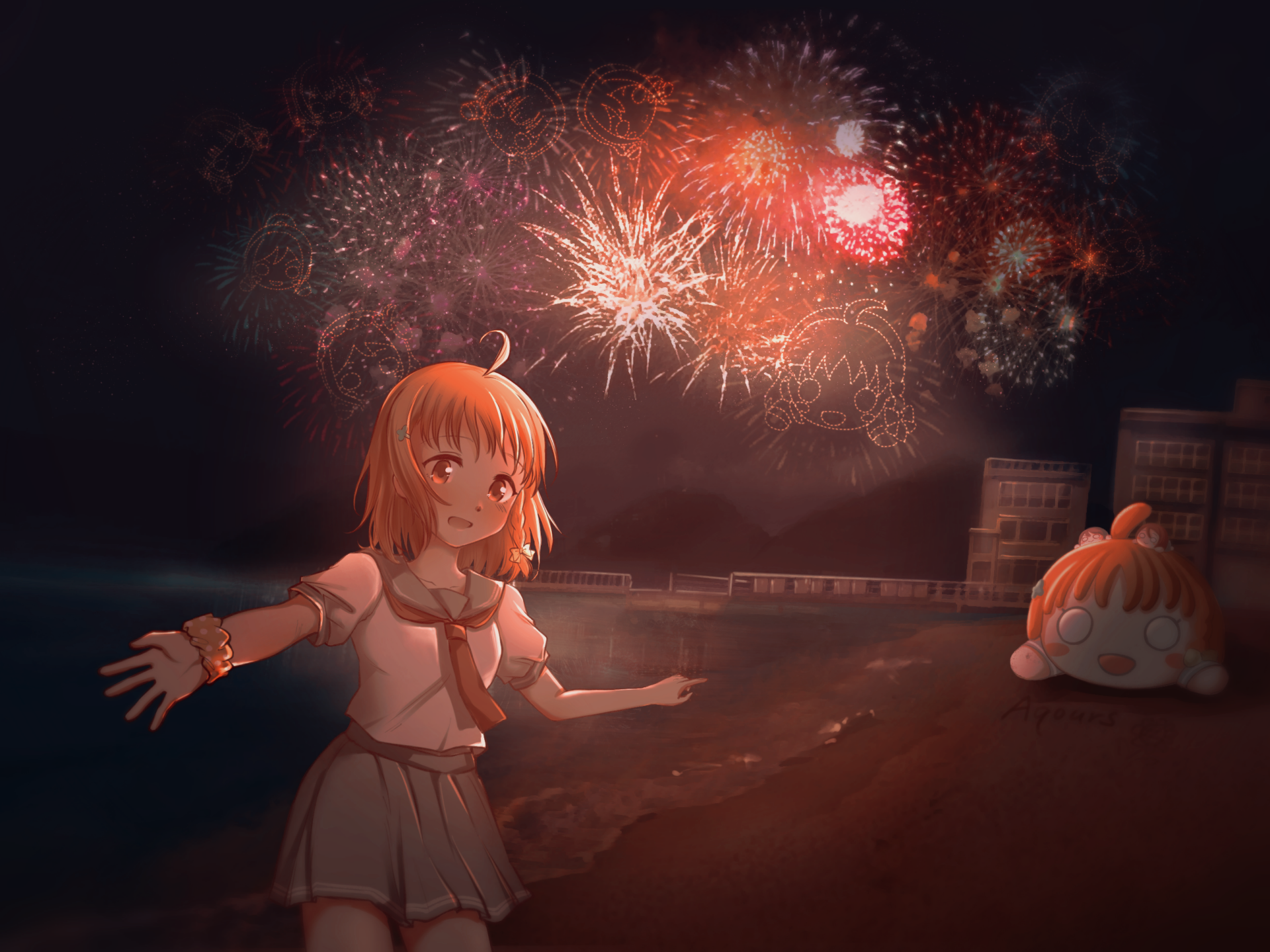 Download Chika Takami Anime Love Live! Sunshine!! HD Wallpaper by youang888612