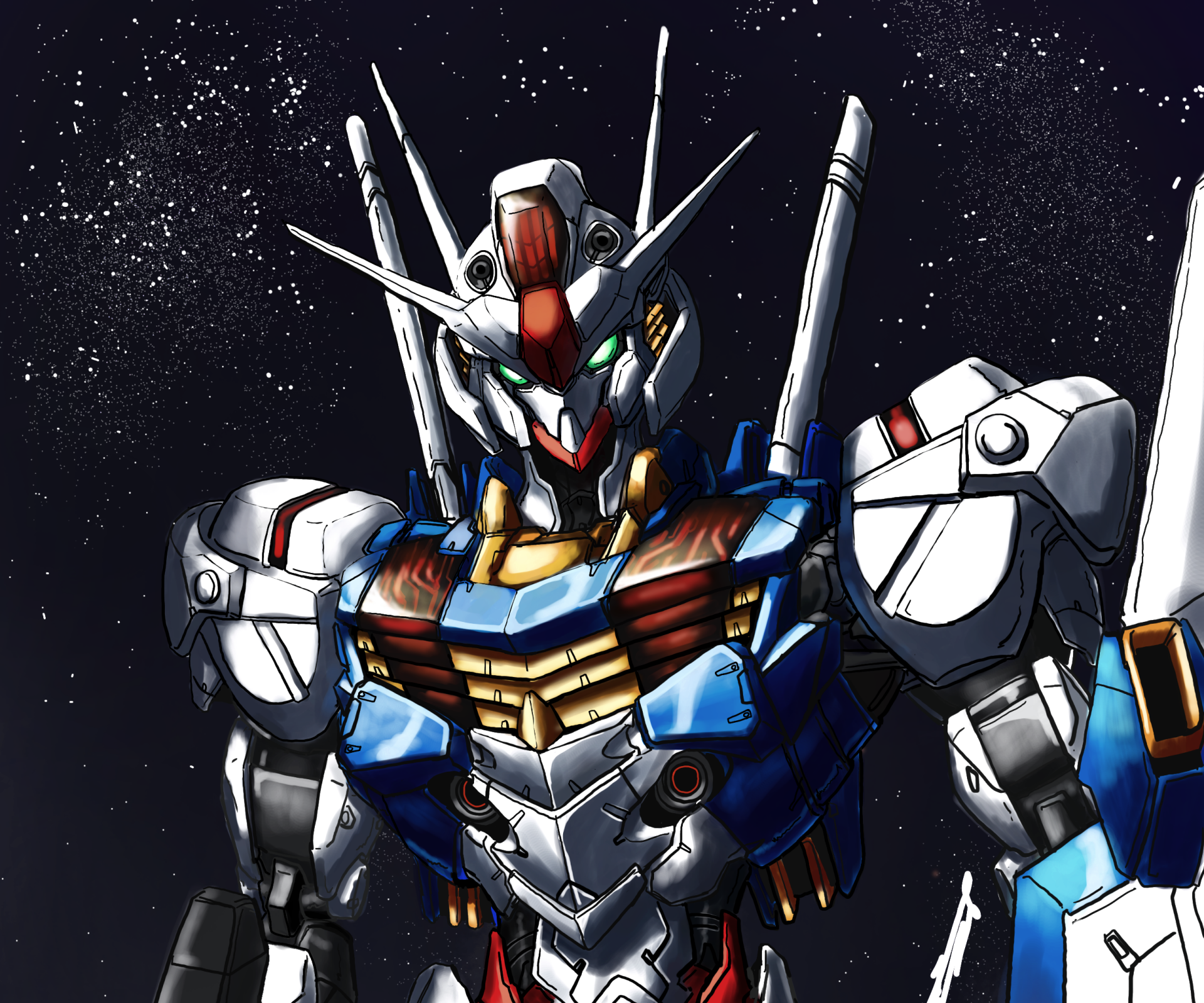 Download Anime Mobile Suit Gundam XVX-016 Gundam Aerial HD Wallpaper