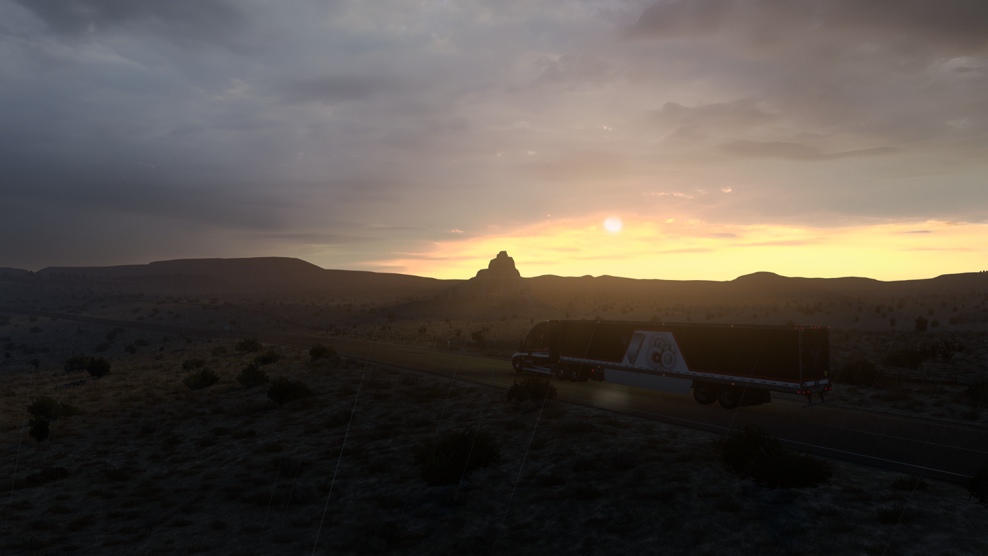 Download Evening Truck Freightliner Cascadia Video Game American Truck Simulator HD Wallpaper by ArthurDwayne