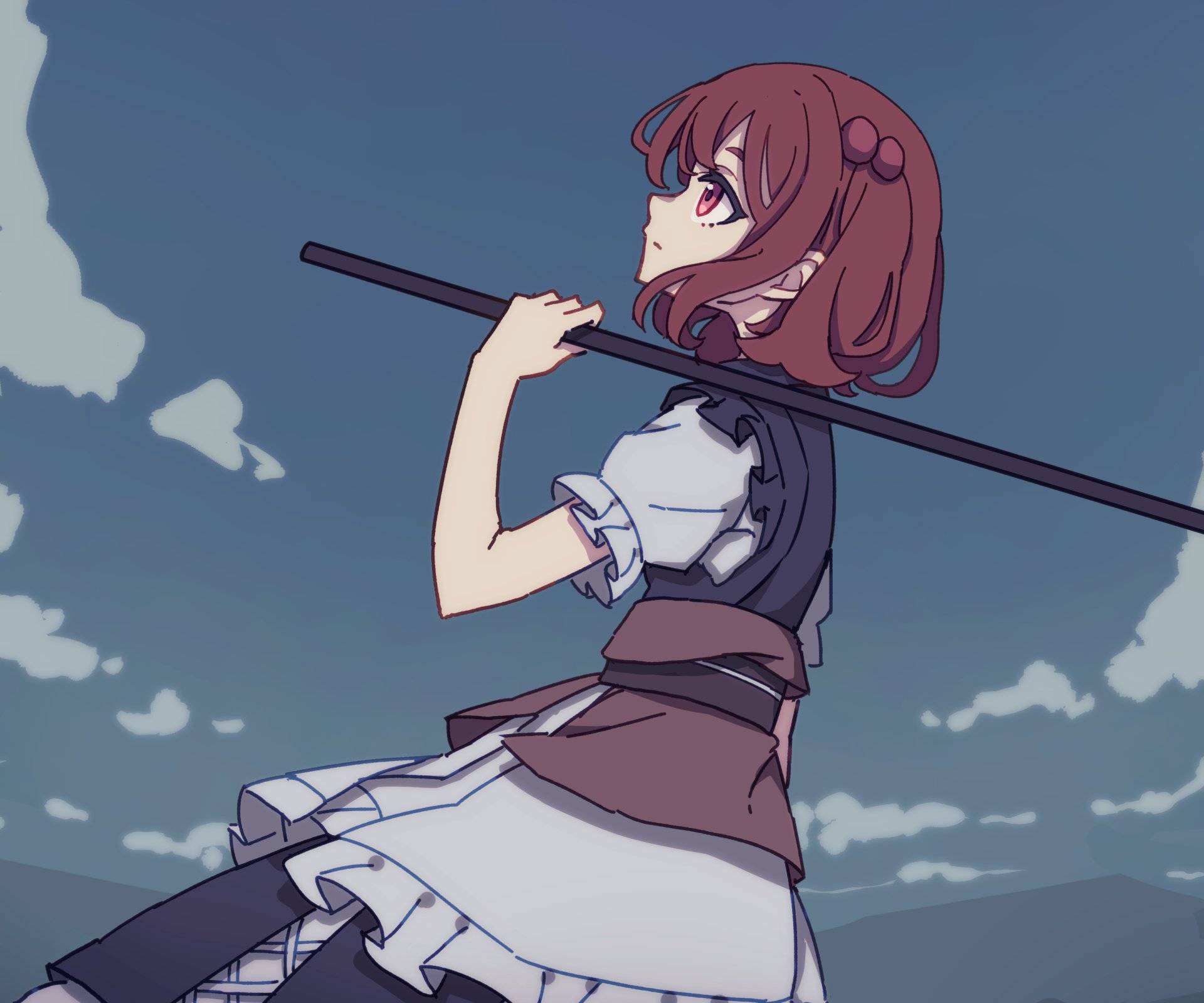 Download Komachi Onozuka Anime Touhou HD Wallpaper