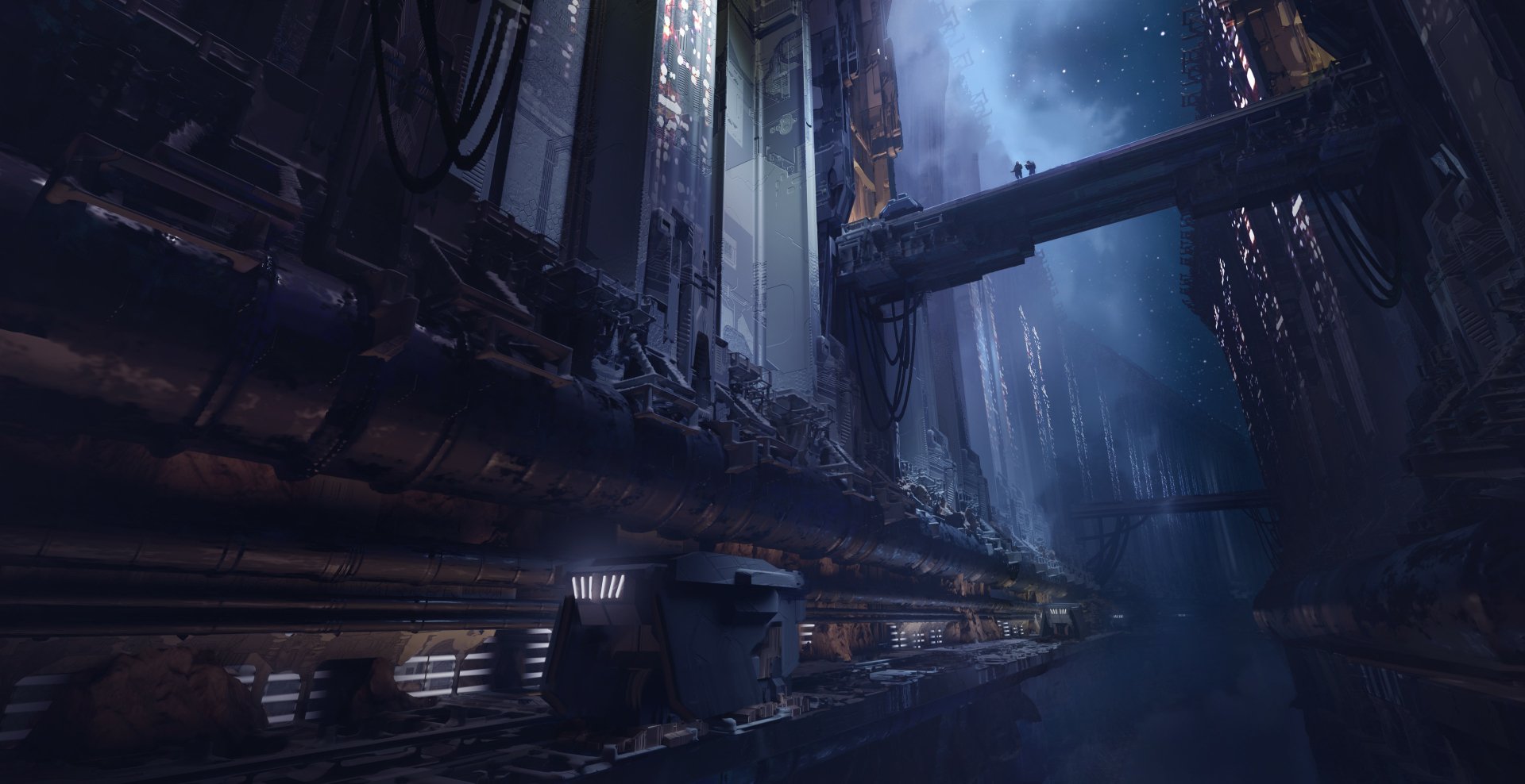 Download Sci Fi Structure HD Wallpaper