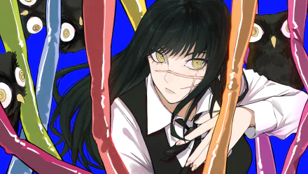 War Devil Asa Mitaka Anime Chainsaw Man HD Desktop Wallpaper | Background Image