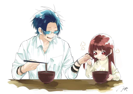 Yaeka Sakuragi Tooru Kirishima Anime The Yakuza's Guide to Babysitting HD Desktop Wallpaper | Background Image