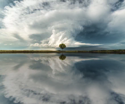 cloud Montana nature reflection HD Desktop Wallpaper | Background Image