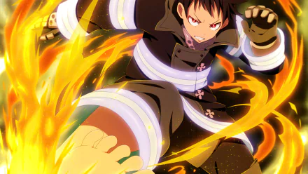 Shinra Kusakabe Anime Fire Force HD Desktop Wallpaper | Background Image