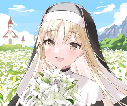 Sister Claire (Virtual Youtuber) Nijisanji Anime Virtual Youtuber HD Desktop Wallpaper | Background Image