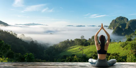 woman yoga HD Desktop Wallpaper | Background Image