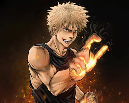 Katsuki Bakugou Anime My Hero Academia HD Desktop Wallpaper | Background Image