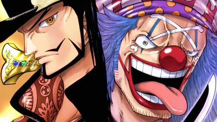 Buggy (One Piece) Dracule Mihawk Anime One Piece HD Desktop Wallpaper | Background Image