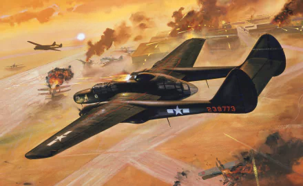 military Northrop P-61 Black Widow HD Desktop Wallpaper | Background Image