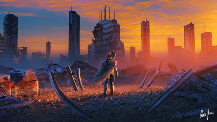 Sci Fi post apocalyptic HD Desktop Wallpaper | Background Image