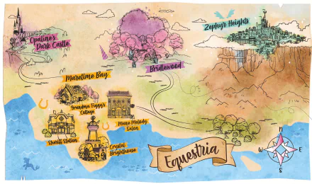 map Equestria (My Little Pony) TV Show My Little Pony: Make Your Mark HD Desktop Wallpaper | Background Image