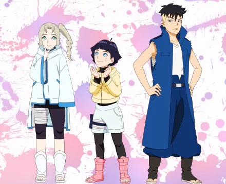 Kawaki (Boruto) Himawari Uzumaki Kae Yukiwari Anime Boruto HD Desktop Wallpaper | Background Image